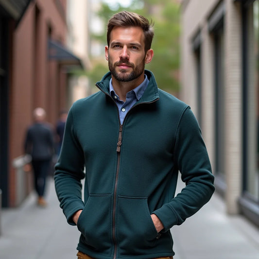Men's Fleece Jacket - Mens Fleece Jacket Layers Fit and Warmth Made Simple
