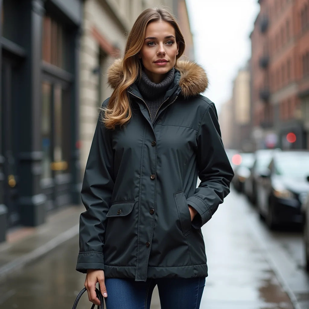 Women's Waterproof Rain Jacket - Stay Dry in Style with Waterproof Rain Jackets for Women