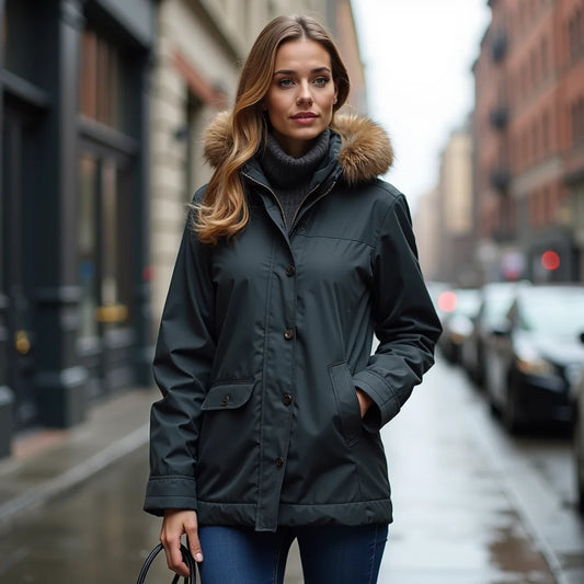 Women's Waterproof Rain Jacket - Stay Dry in Style with Waterproof Rain Jackets for Women