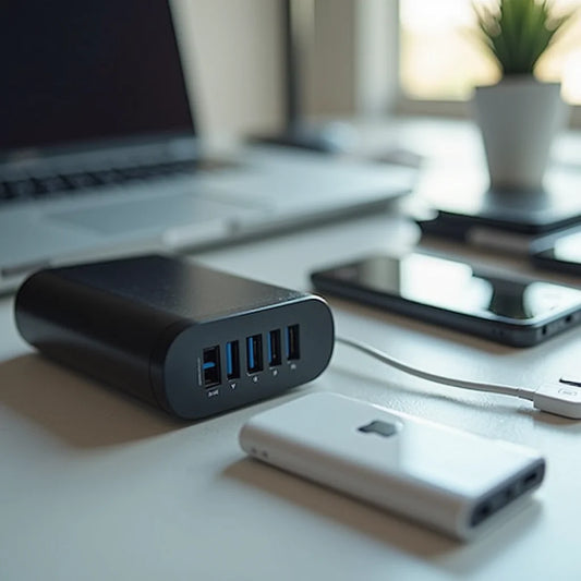 Multi Port USB Charger - Tame Cable Clutter with a Multi Port USB Charger Guide