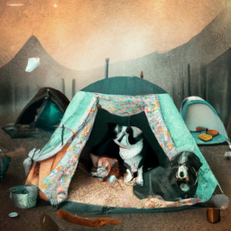 Cozy Comfort: Pets in a 6-Person Tent - Buy at Joomcy!