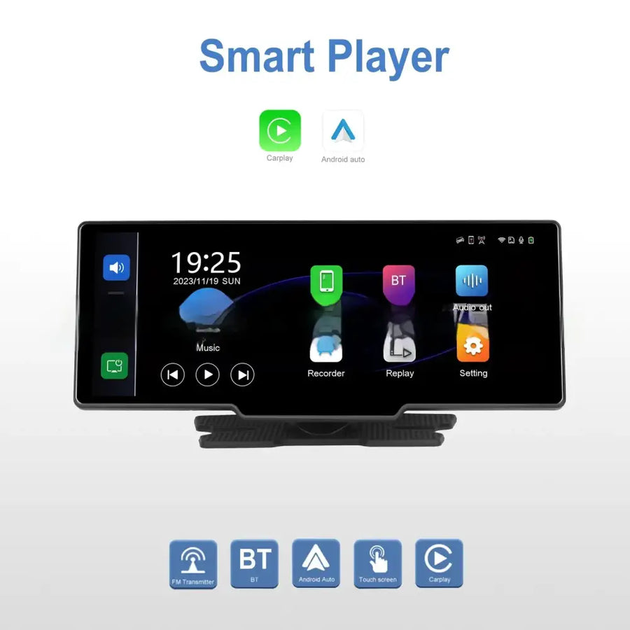 10.26" HD Car DVR with Rear Camera & Carplay