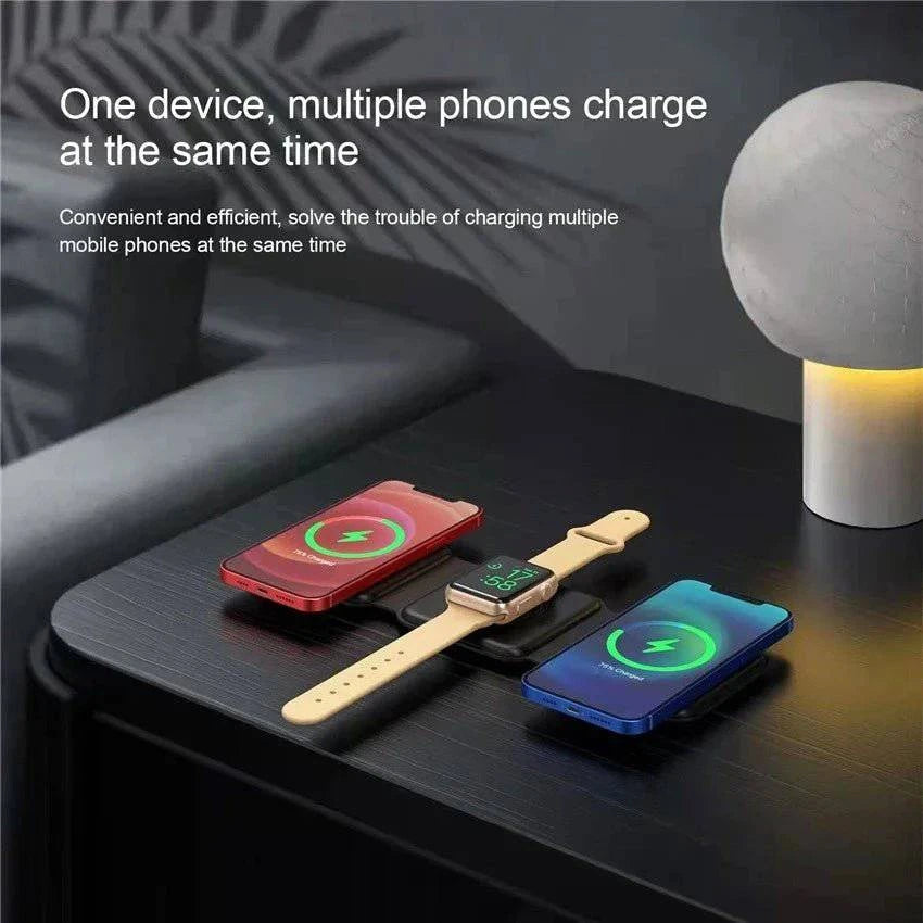 100W 3 in 1 Magnetic Wireless Charger Pad - Joomcy