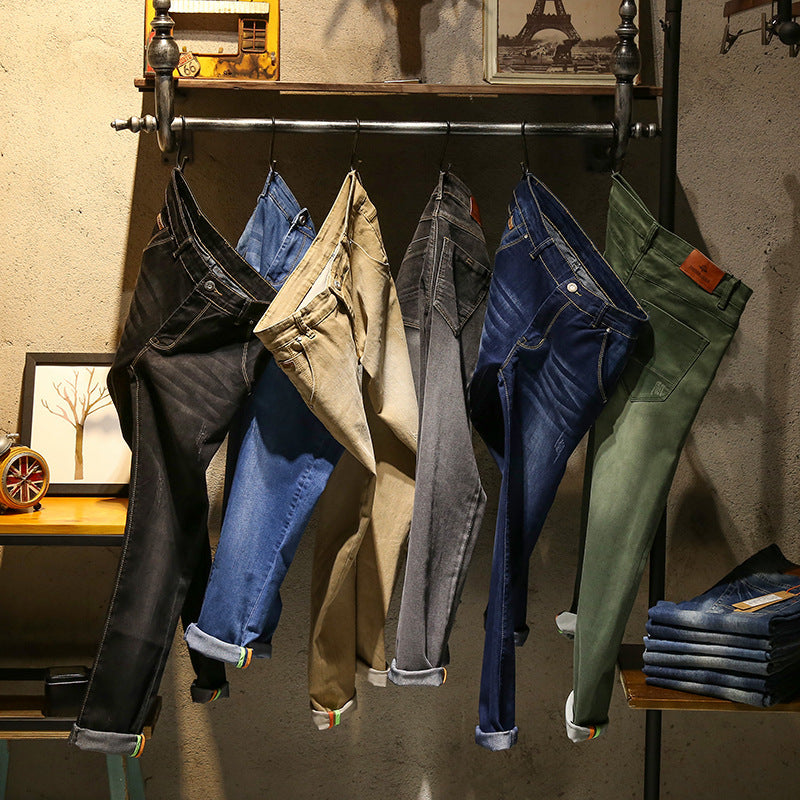 Men's Slim Fit Stretch Colored Denim Jeans