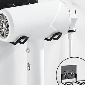 Stainless Steel Wall Mounted Hair Dryer Storage Rack