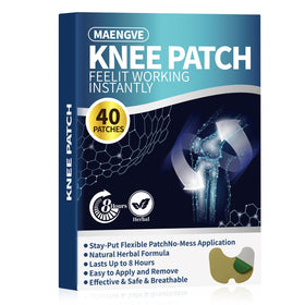 Maengve Knee Pain Relief Patch 40 Count- for Knee Neck Shoulder Back and Bone-on-Bone Hot Patch 8 Hours of Long-Lasting Joint Pain Relief