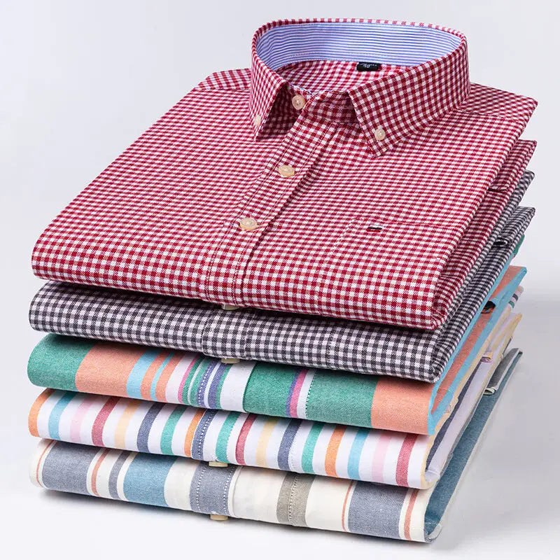 2023 Men's Casual Slim Fit Long Sleeve Shirt