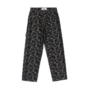 Men's Large Size Embroidered Wide Leg Hip-Hop Jeans