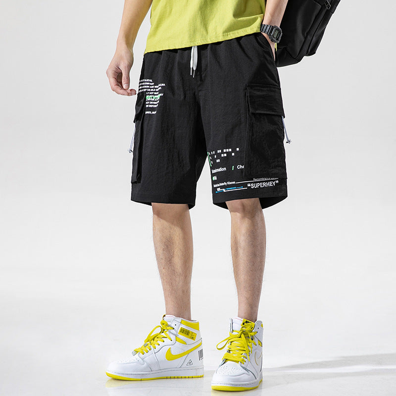 Men's Summer Loose Fit Five-Point Beach Shorts