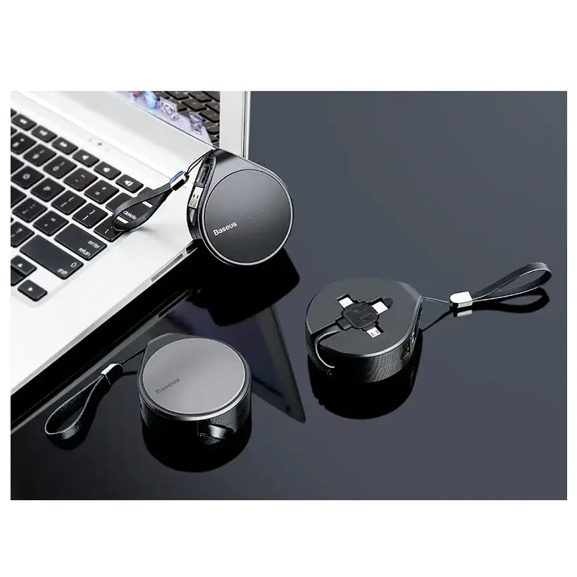 3-in-1 Fast Charging Cable for iPhone & Android Devices