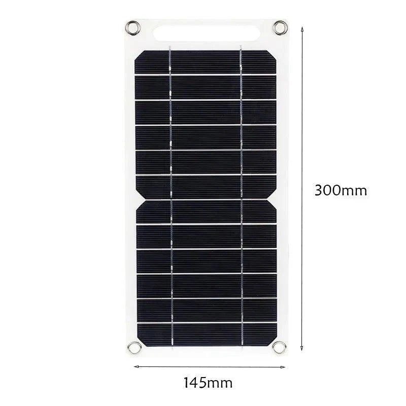 30W Solar Panel USB 5V Solar Cell Outdoor Hike Battery Charger System Solar Panel Kit Complete for Mobile Phone Power Bank Watch - Joomcy