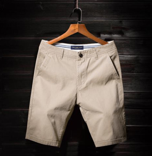 Men's Casual Cotton Five-Point Slim Fit Shorts