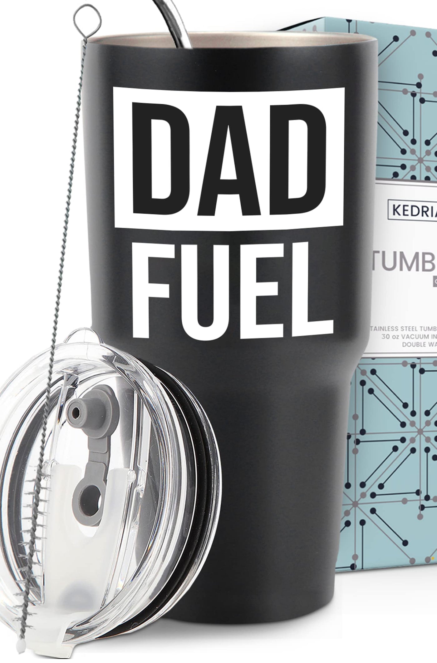 KEDRIAN Dad Fuel Tumbler 30oz Father Day Gifts For Dad Dad Mugs From Daughter Dad Birthday Gift Ideas New Dad Gifts Dad Coffee Mugs For Dad Gifts For Dad From Daughter Dad Christmas Gifts