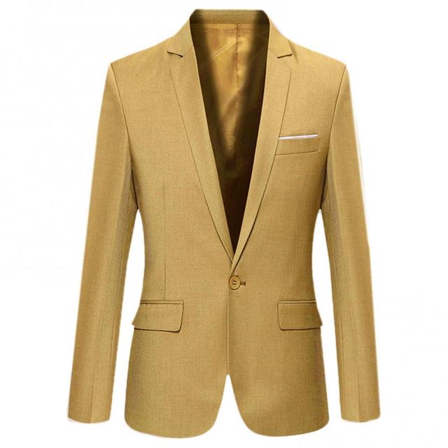 Men's Slim Fit Casual Blazer - Autumn/Winter Style