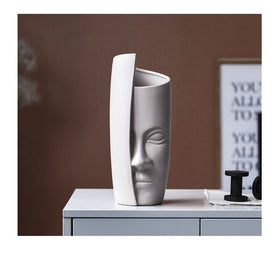 Nordic Creative Abstract Ceramic Face Art Vase