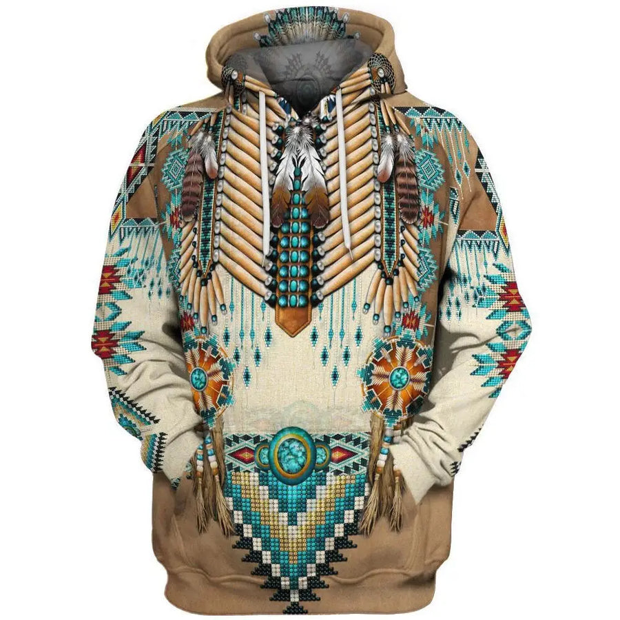3D Hoodie with Digital Print - European Style Jacket