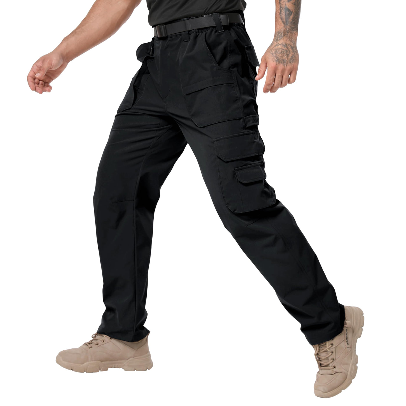 NATUVENIX Tactical Pants for Men Stretch Ripstop Work Pants for Men Lightweight Hiking Cargo Pants Men Water Resistant Military