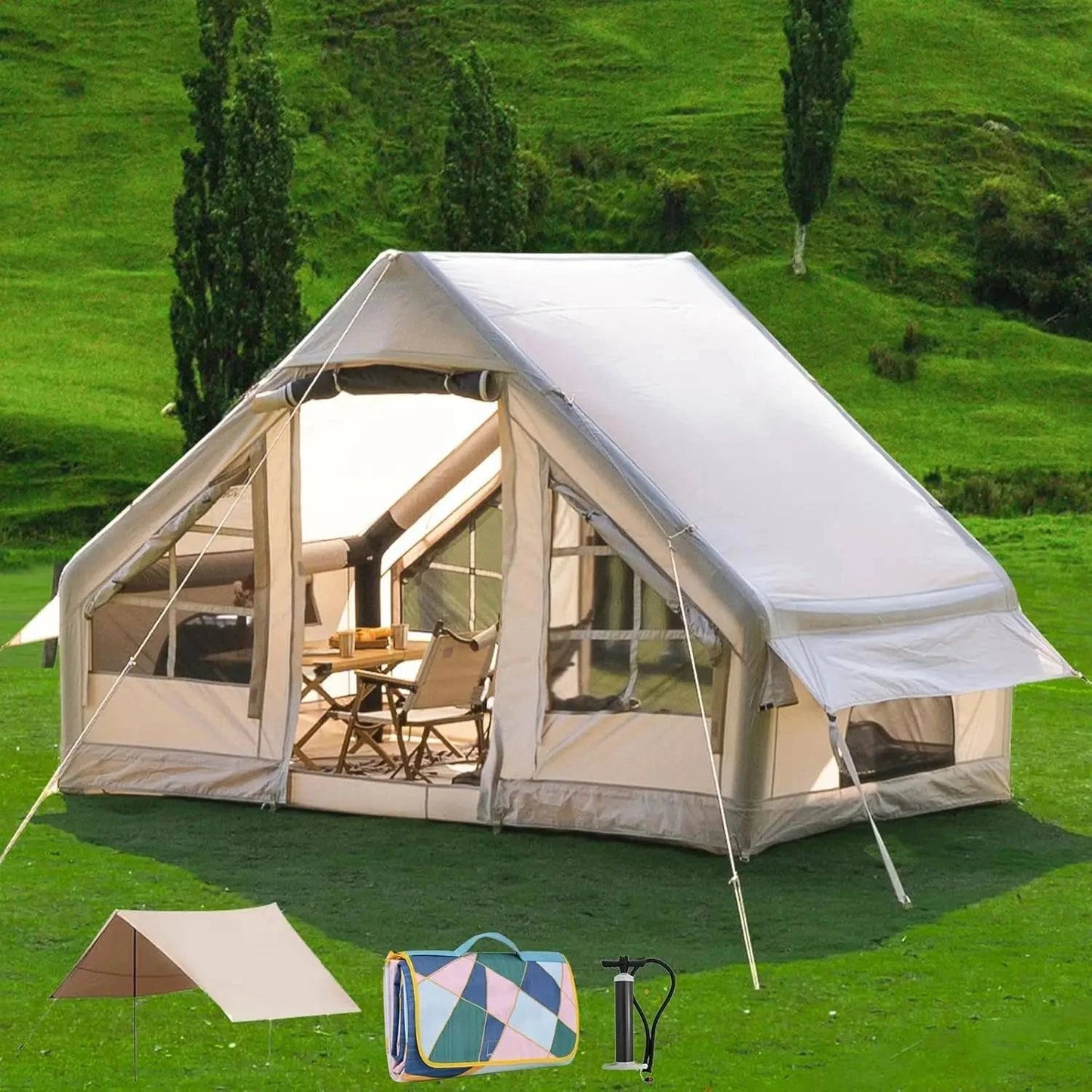 4-6 person Inflatable Camping Tent - Joomcy