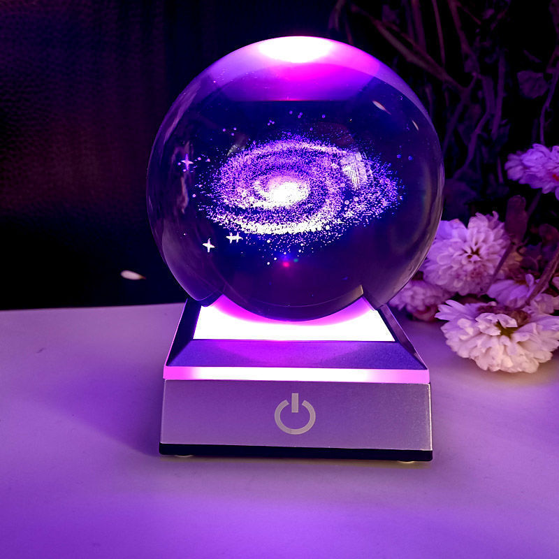 Luminous Crystal Ball Night Light for Bedroom Decor