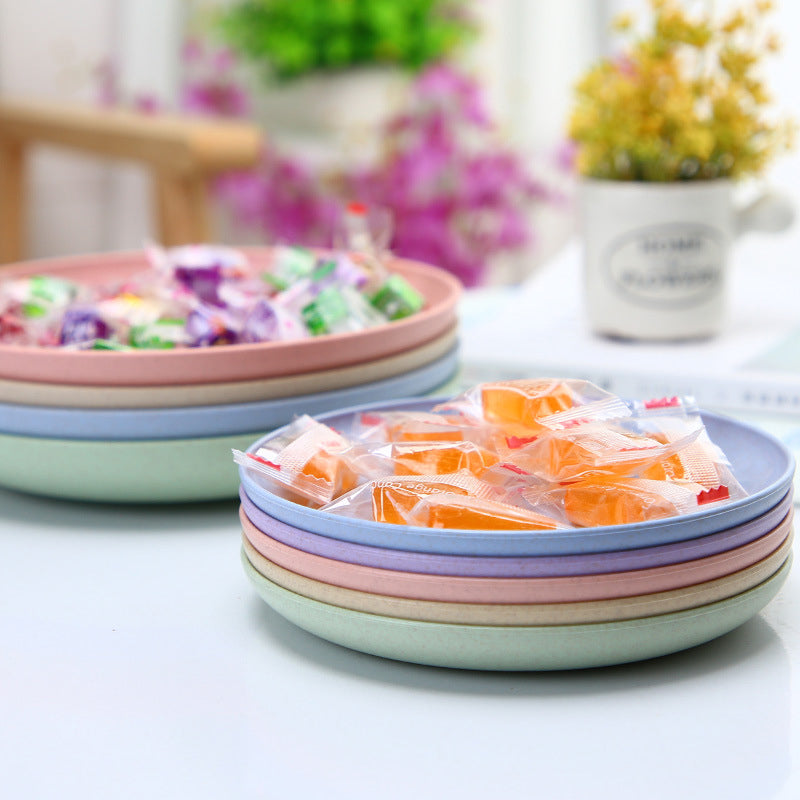 Wheat Straw Dinnerware Set with Plates and Bowls