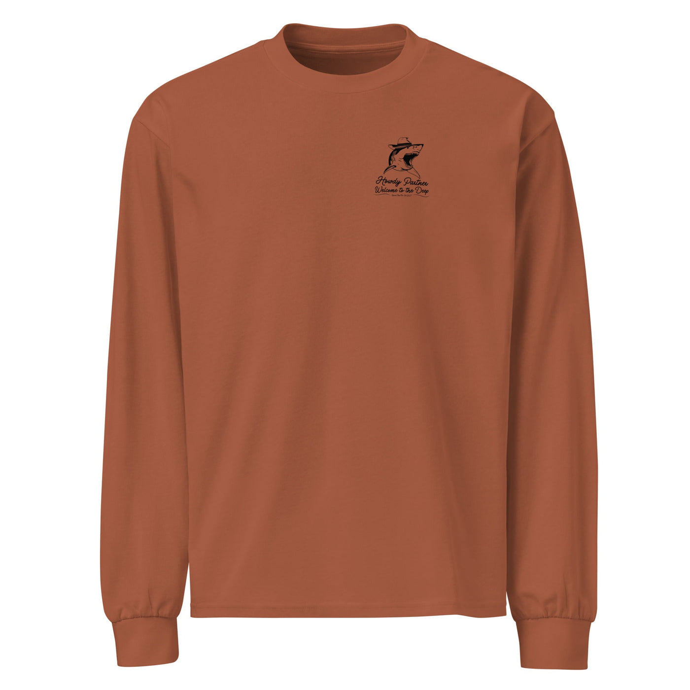 Premium Welcome to the Deep | White Shark| heavyweight long sleeve shirt