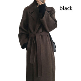 Mid-Length Women's Woolen Coat