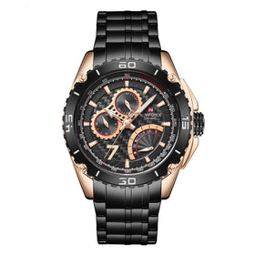 NAVIFORCE Men's Luxury Military Quartz Watch (3ATM)