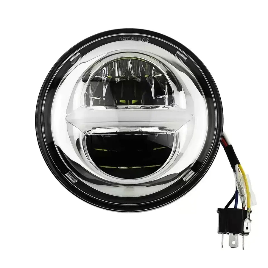 5.75-Inch LED Headlight for Harley - 50W Upgrade