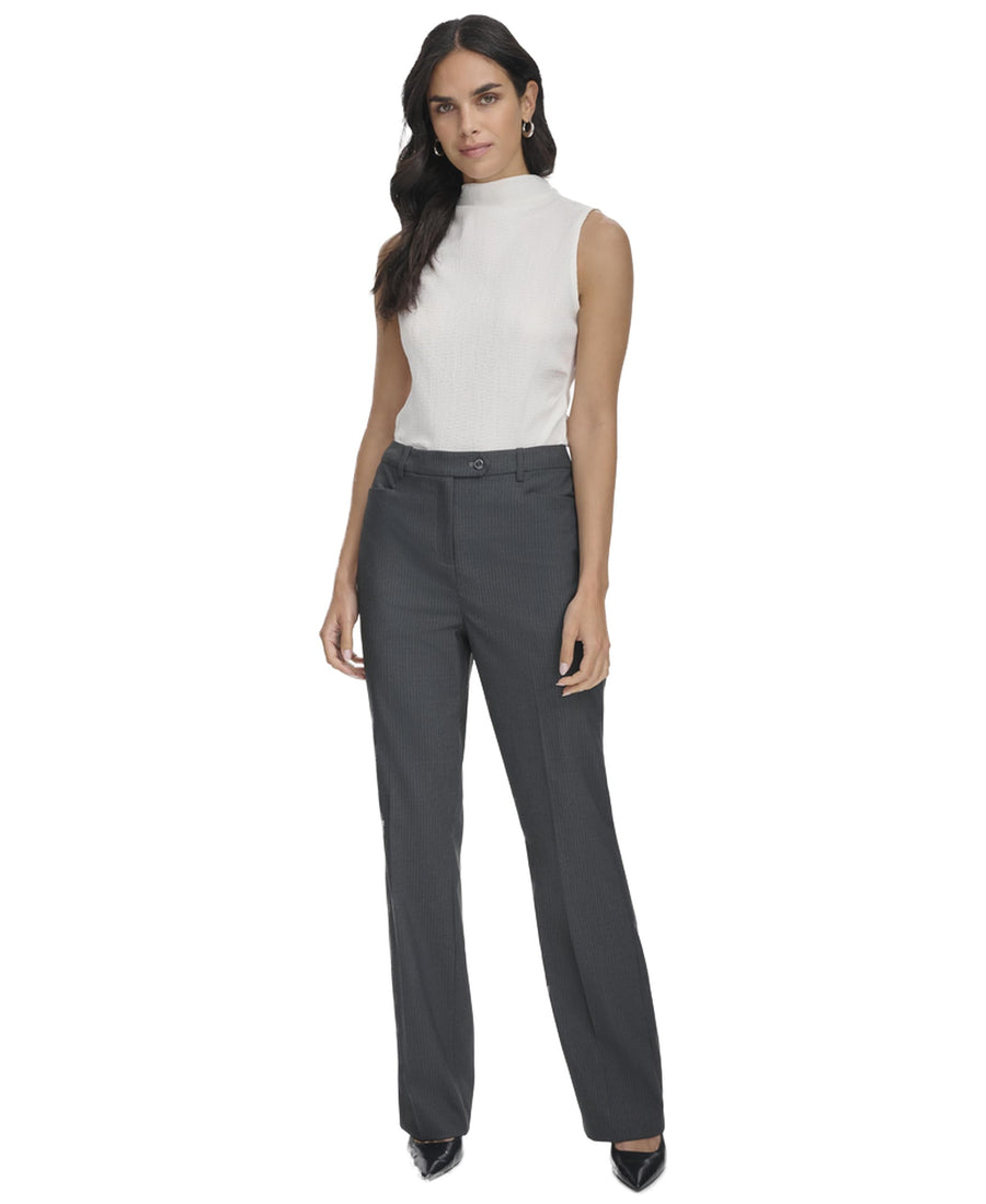 Calvin Klein Womens Suits PantCharcoal/Cream4