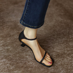 Summer Women’s Sexy Square Head High Heel Sandals