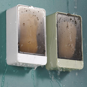 Creative Wall Mounted Soap Box with Draining Rack