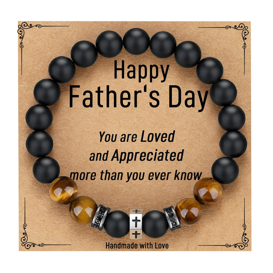TONY & SANDY Fathers Day Gifts Fathers Day Gifts from Daughter Son Wife First Fathers Day Gifts for New Dad Bracelet for Awesome Fathers Day Gifts for Dad Husband Boyfriend Grandpa