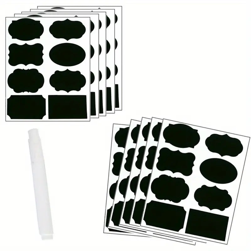 120pcs Erasable Chalkboard Labels with Pen for Jars - Joomcy