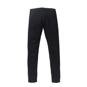 Patchwork Slim Fit Stretch Denim Cat Whisker Jeans