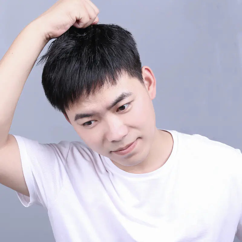Men's Hair Replacement Bald Head Flip Cover - Joomcy