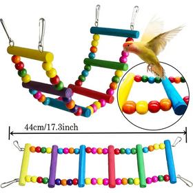 7PCs Parrot Toys Bird Cage Accessories