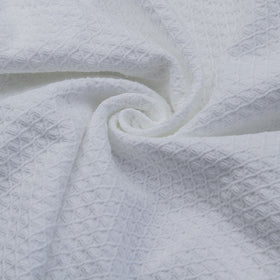 Cotton Waffle Hotel Bathrobe with Shawl Collar