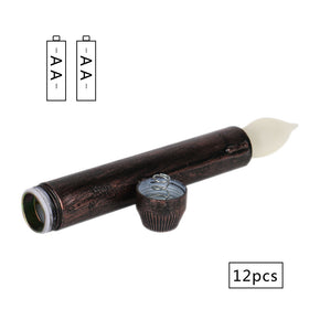 Black Long Candle with Shell for Home Decor