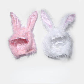 Halloween Plush Bunny Ears Hat for Cute Girls