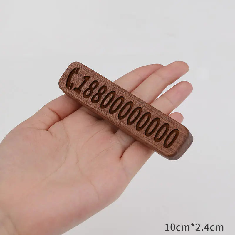 Walnut Car Temporary Parking Sign with Creative Design - Joomcy