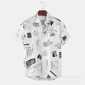 Men's Hawaiian Print Short Sleeve Shirt