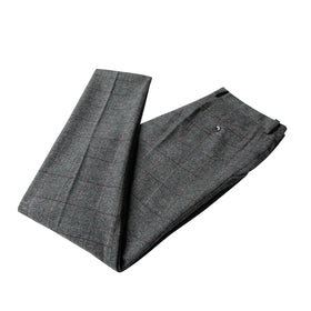 Mens Dress Pants Tweed Plaid Classic Fit Siut Separates Slim Stylish Wool Casual Business Suit Pants Grey