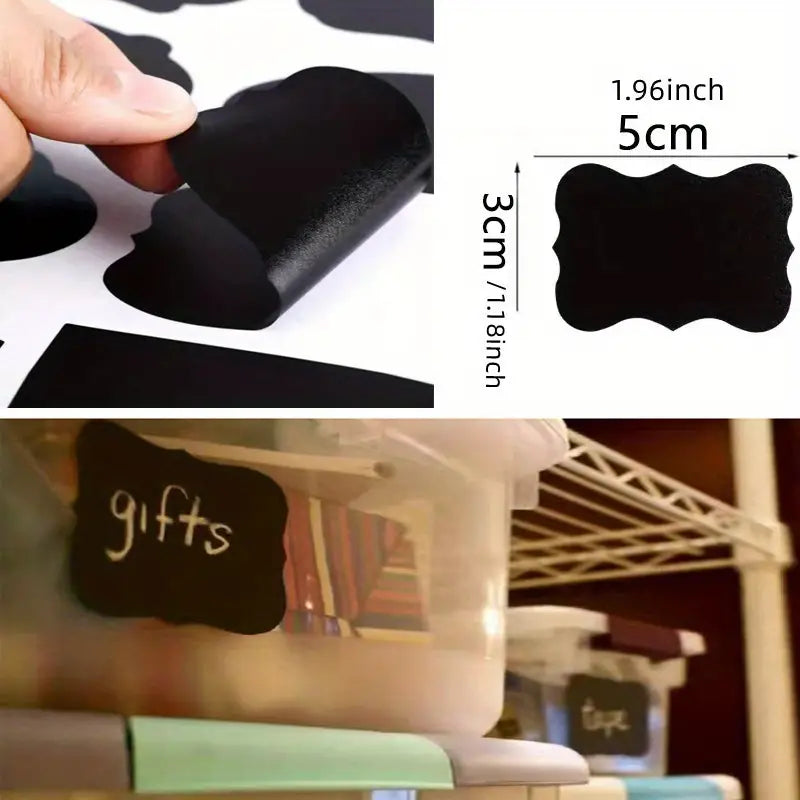 120pcs Erasable Chalkboard Labels with Pen for Jars - Joomcy
