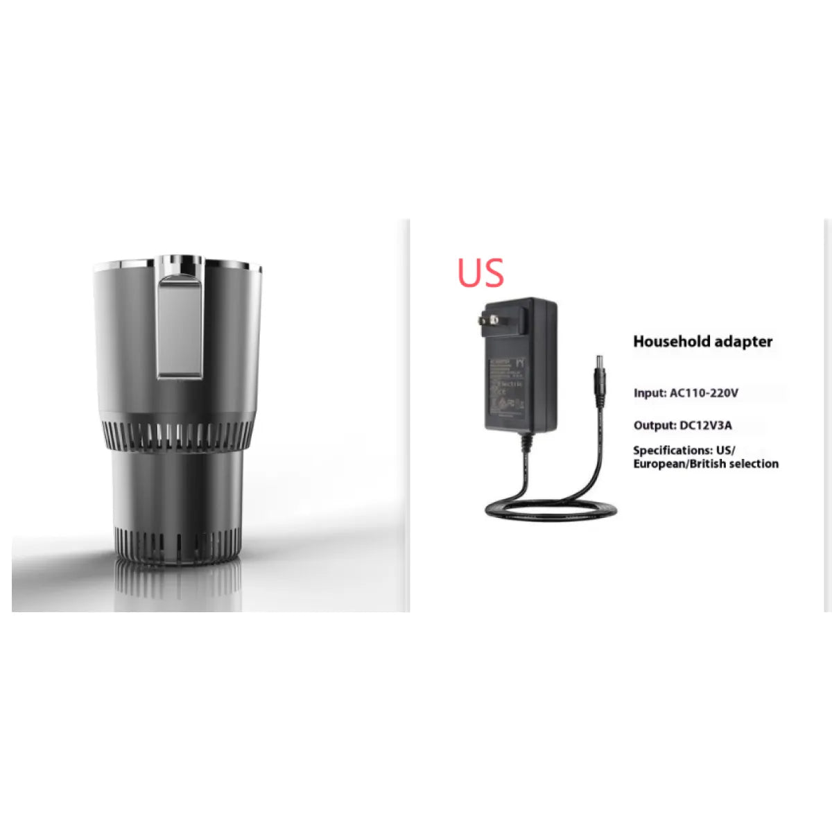 2-in-1 Car Cup Warmer & Cooler, 12V - Joomcy