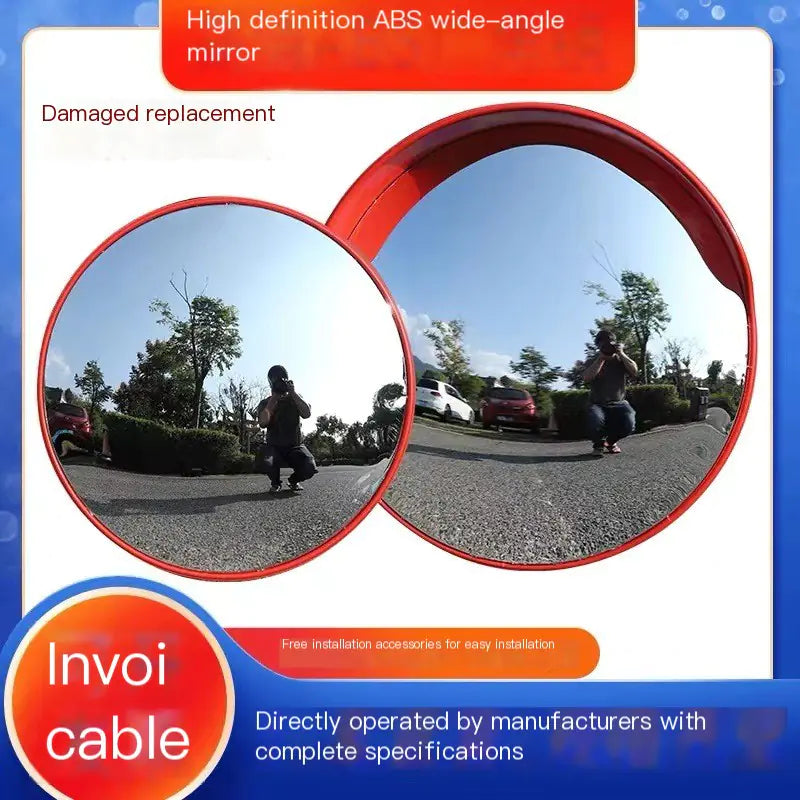 HD Wide Angle Convex Mirror for Traffic Safety - Joomcy