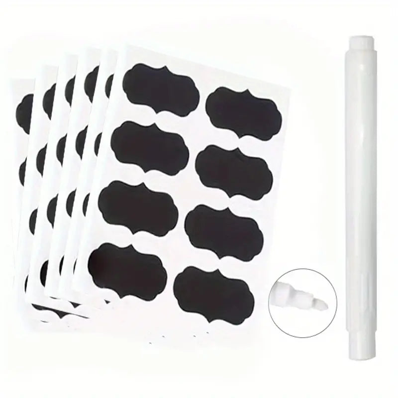 120pcs Erasable Chalkboard Labels with Pen for Jars - Joomcy