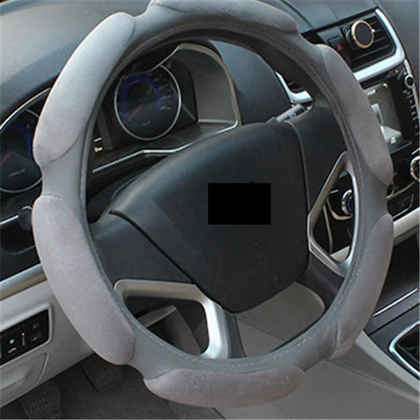 3D Suede Steering Wheel Cover - Joomcy