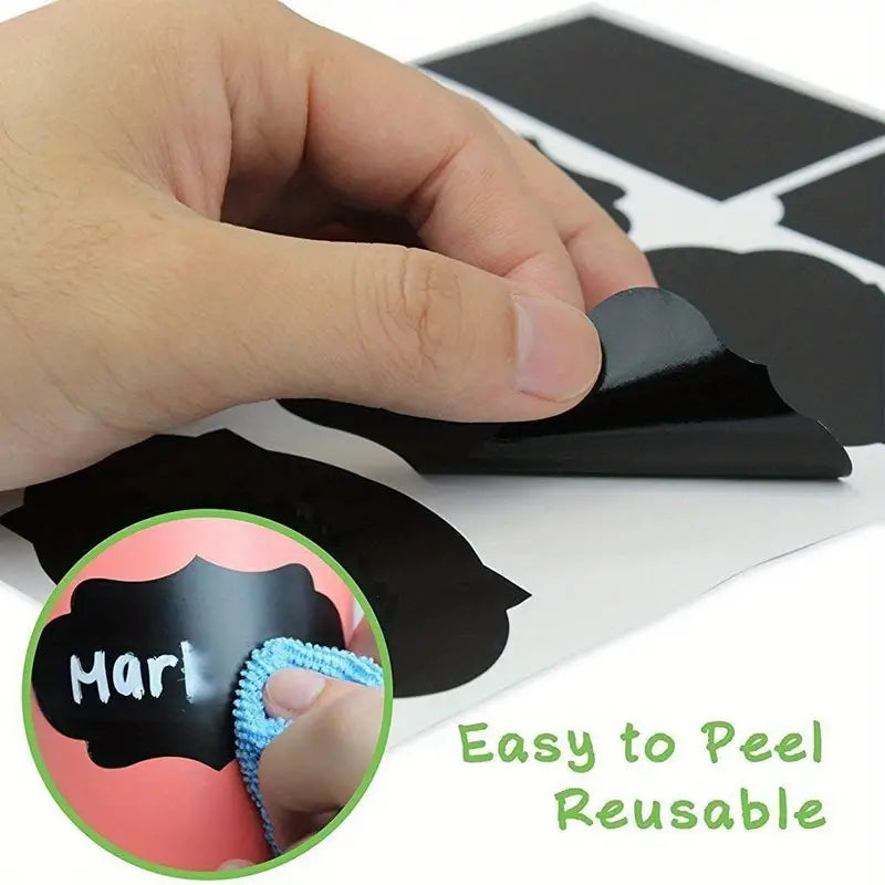 120pcs Erasable Chalkboard Labels with Pen for Jars - Joomcy