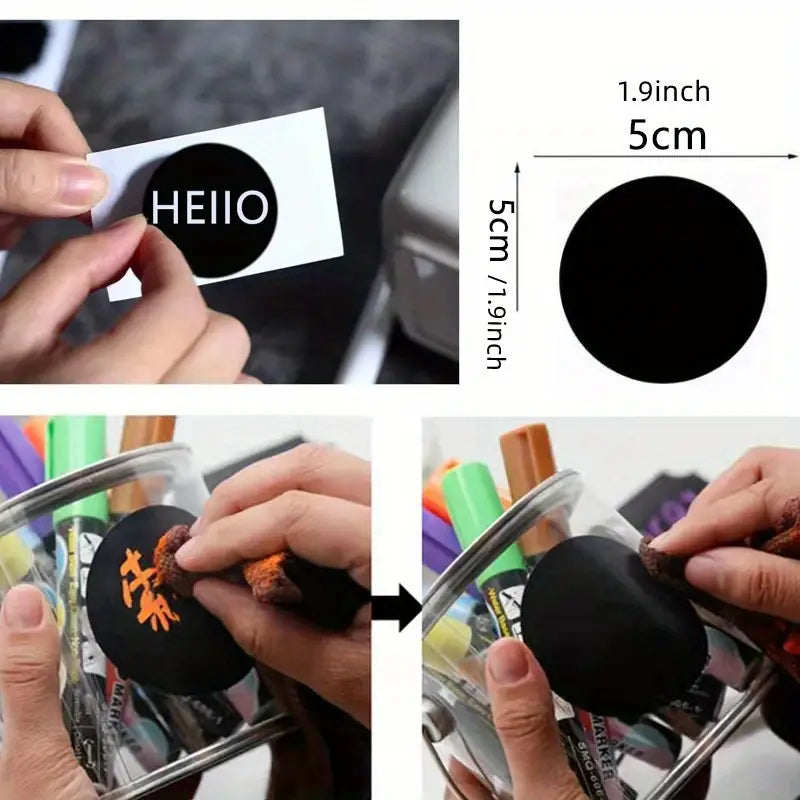 120pcs Erasable Chalkboard Labels with Pen for Jars - Joomcy