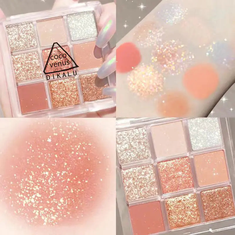DIKALU Sunset Glow Nine-Color Eyeshadow Palette - Joomcy